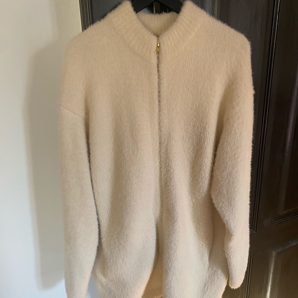 J. Crew Point Sur Teddy Zip Sweater Jacket